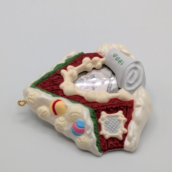 Hallmark Keepsake Special Dog Photo Holder 1998 Vintage Christmas Ornament - Picture 3 of 11